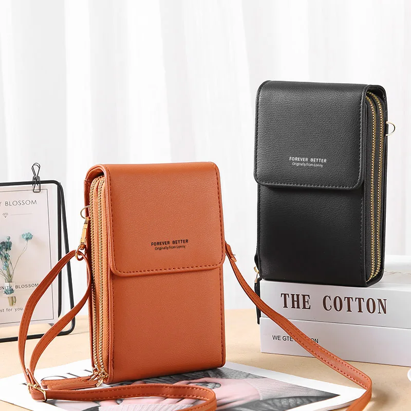 wallet woman Sling Bag Mini Crossbody Bag Fashion touchscreen Phone Purse Breast Shoulder Bag ma'am Portable Shoulder Chest Pack