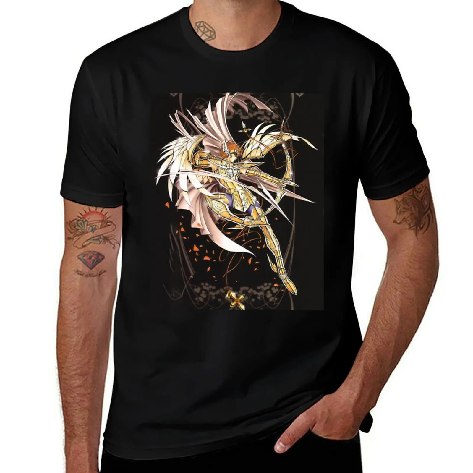 Aiolos Knight of the Constellation of Sagittarius T-Shirt Breathable Mesh Panel T-Shirt