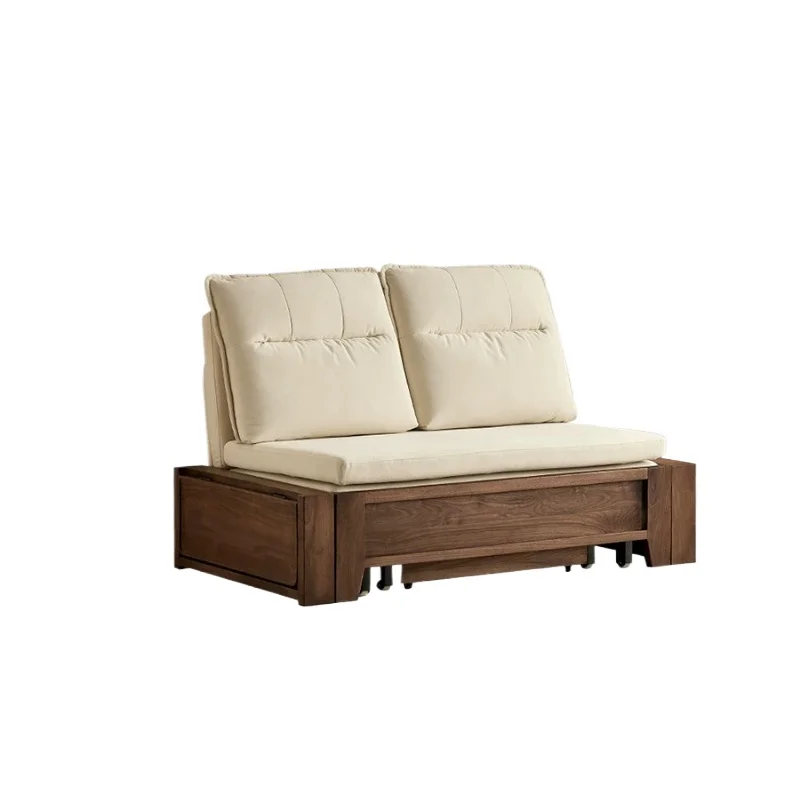 LMM folding sofa bed dual-purpose retro living room double sofa deformable furniture new