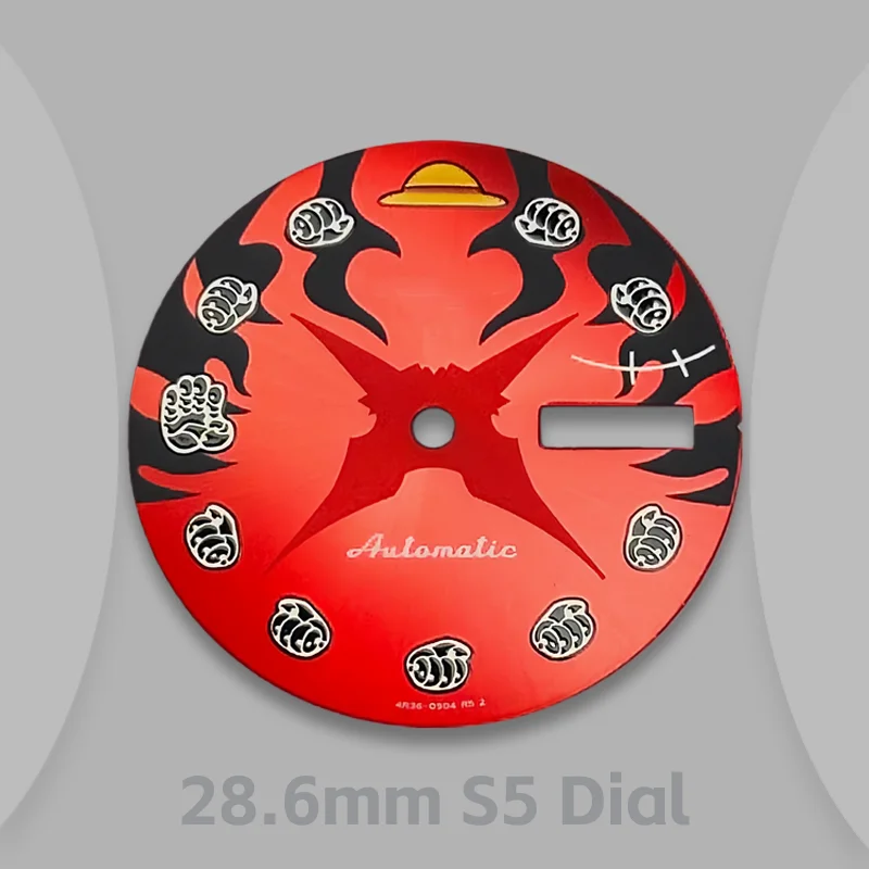 

Циферблат NH36 с логотипом S, 28,6 мм, без подсветки, подходит для аксессуаров для модификации часов с механизмом NH36