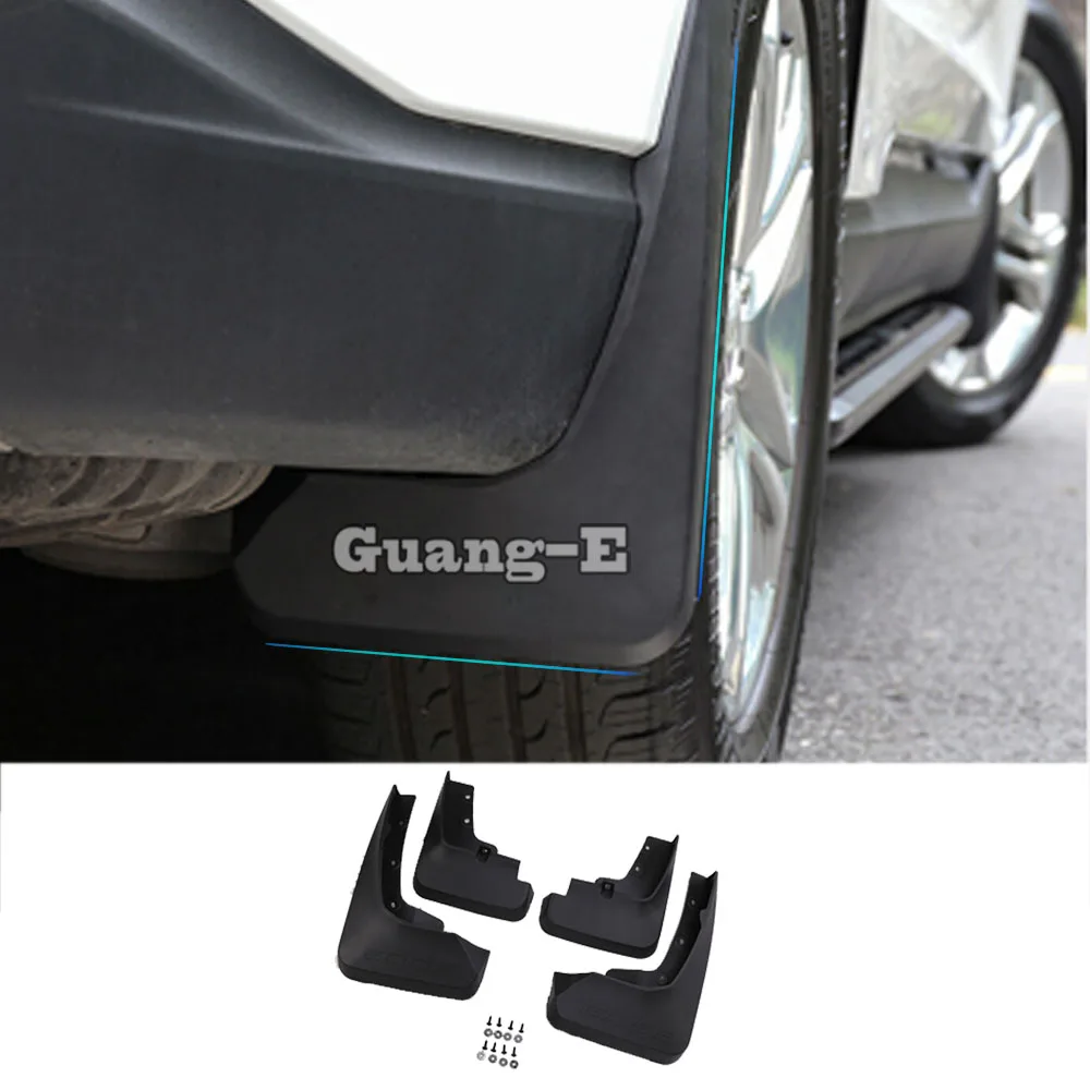 

Car Body Styling Plastic Fender Soft Mudguard Protection Flap Splash Mud Guard Frame Lamp 4pcs For Ford EDGE 2015 2016 2017 2018