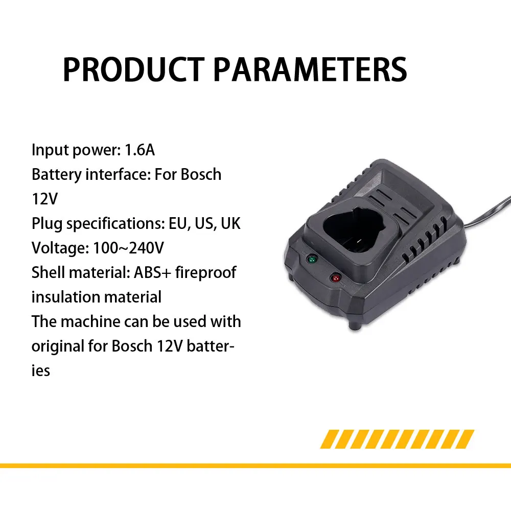 110-240V Charger For Bosch 12V 7.2V 9.6V 14.4V Battery Electrical Drill Battery GSR7.2 GSR9.6 GSR12 GSR14.4 AL1411DV