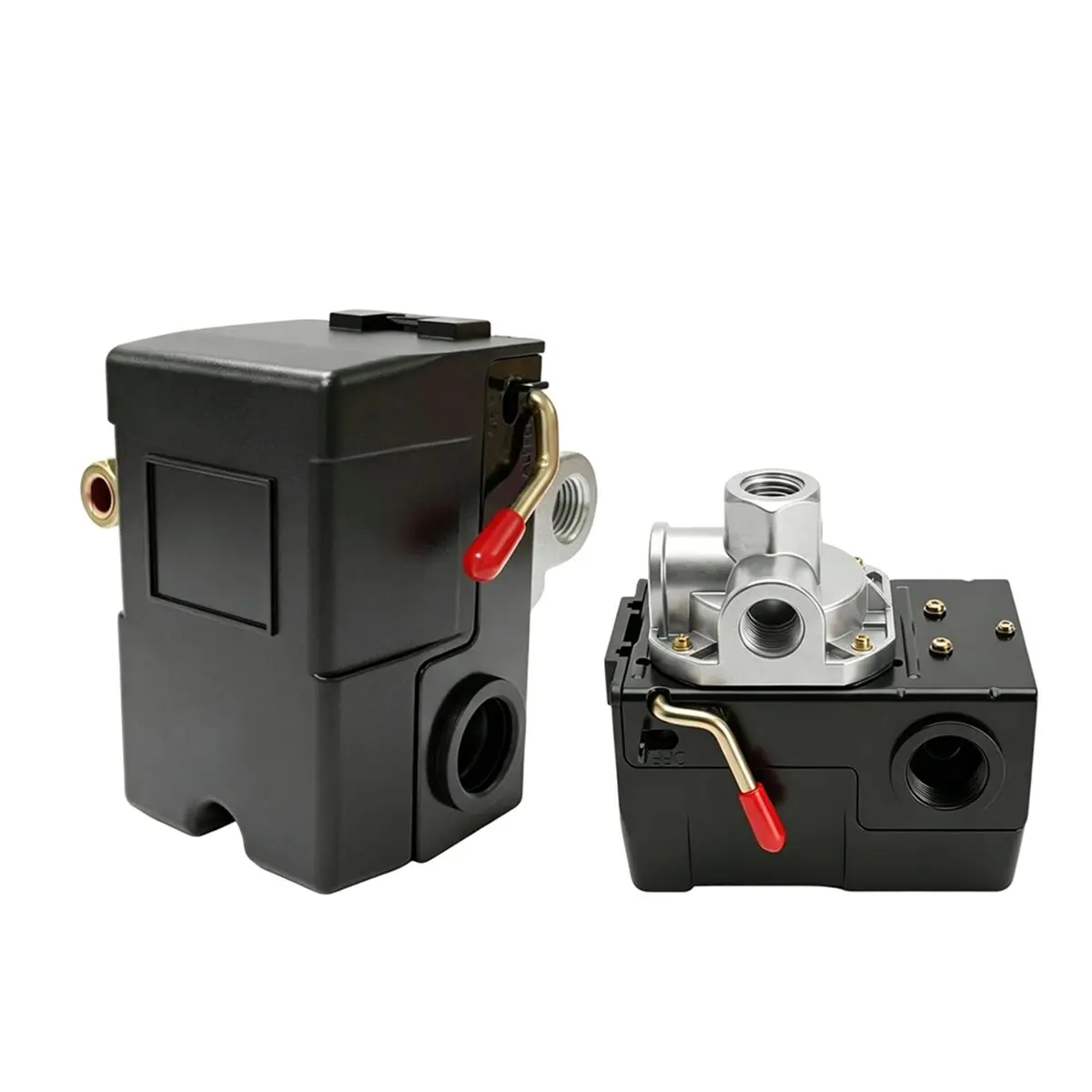 Air Compressor Pressure Switch Control Valve,135-175 PSI 4-Port 20 Amp,110-120V,Replacement Kit