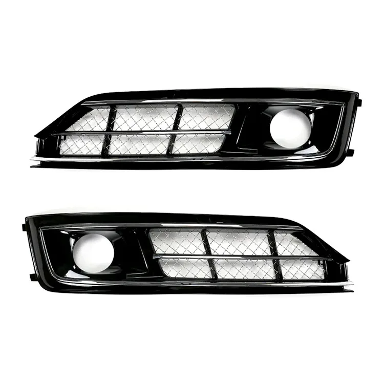 

ABS Car fog lamp grille black style fog lamp cover For A8L 2014-2017 4H0807679T 4H0807680T