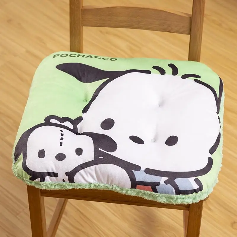 Cojín de felpa de dibujos animados de Anime Sanrio Hello Kitty Cinnamoroll My Melody Y2K, asiento de dormitorio de oficina, cojín grueso, regalos