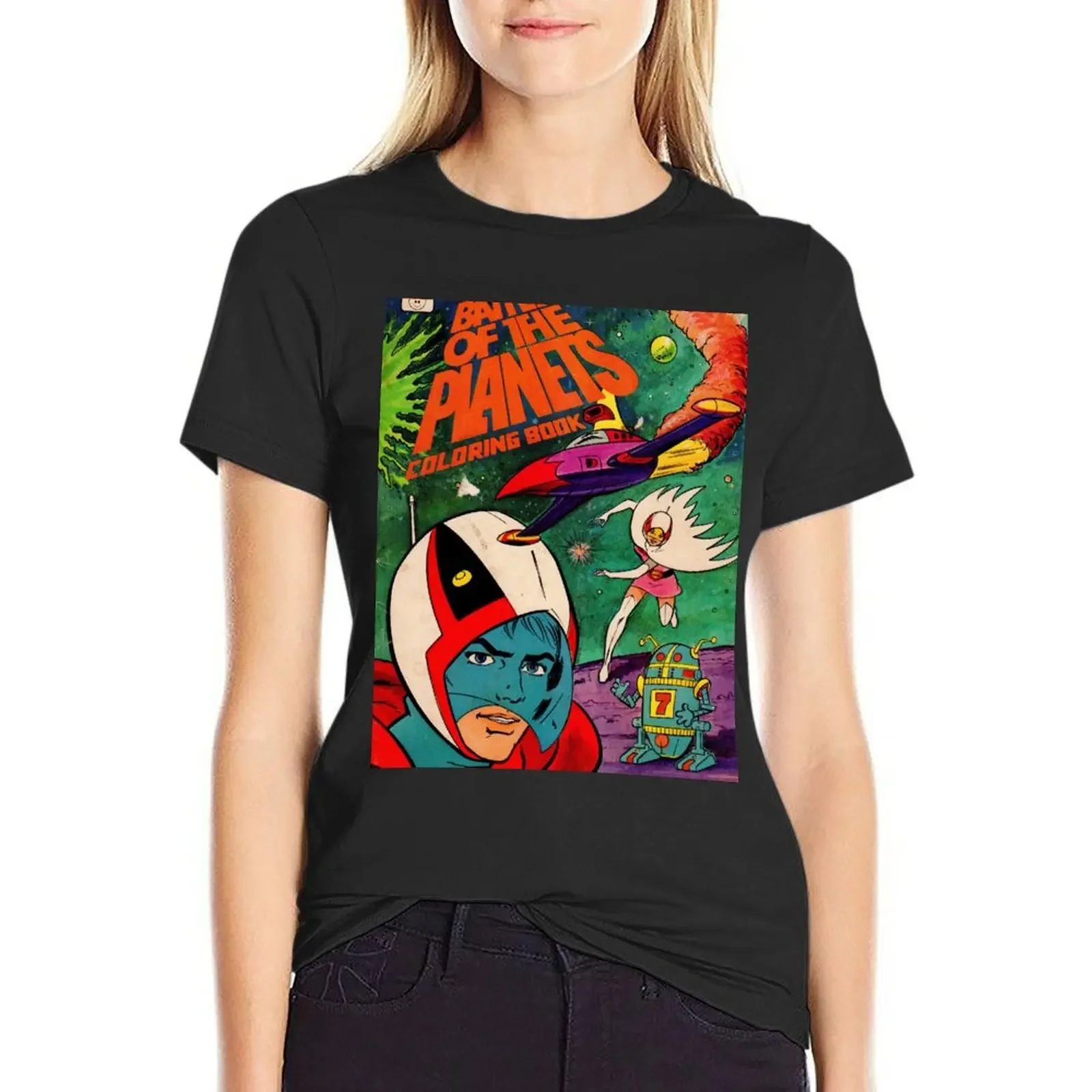 

Battle of the Planets T-Shirt quick-drying funny customs design your own korean fashion Woman clothing