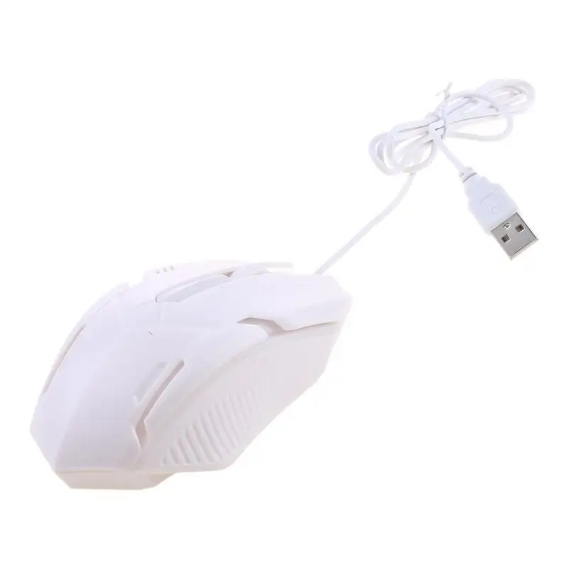 652F Gaming Mouse 1000 DPI Breathing Light Ergonomic Game USB Computer Mice Gamer Desktop Laptop Gaming Mouse