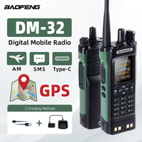 Baofeng DM-32 Digital DMR Walkie Talkie GPS AES256 TDMA UV Dual Time Slot AM FM APRS Digital Call SMS Type-C Ham Radio