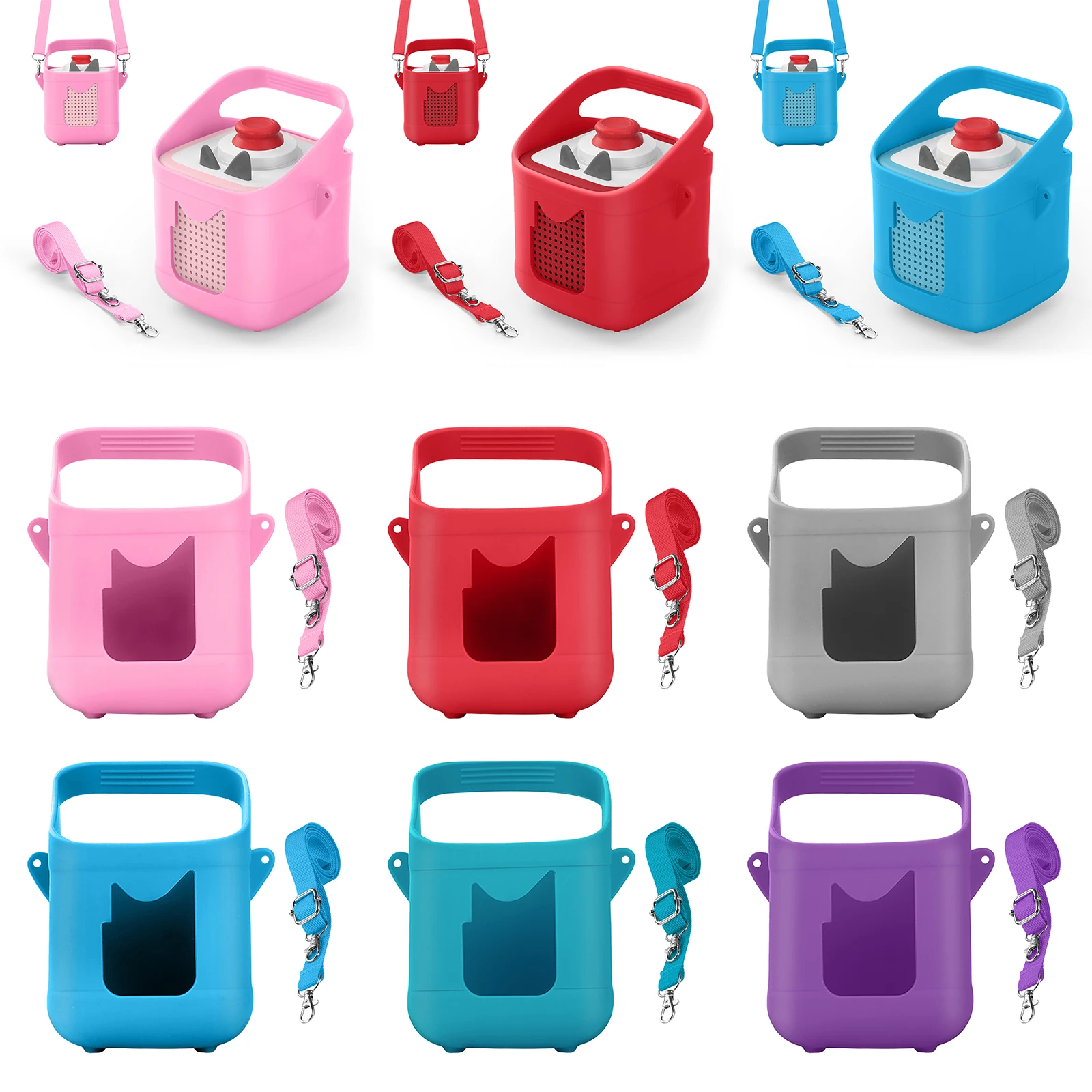 

Защитный чехол с удобной ручкой для переноски, противоударный, противоскользящий, для аудиоплеера Toniebox 2/Toniebox 1