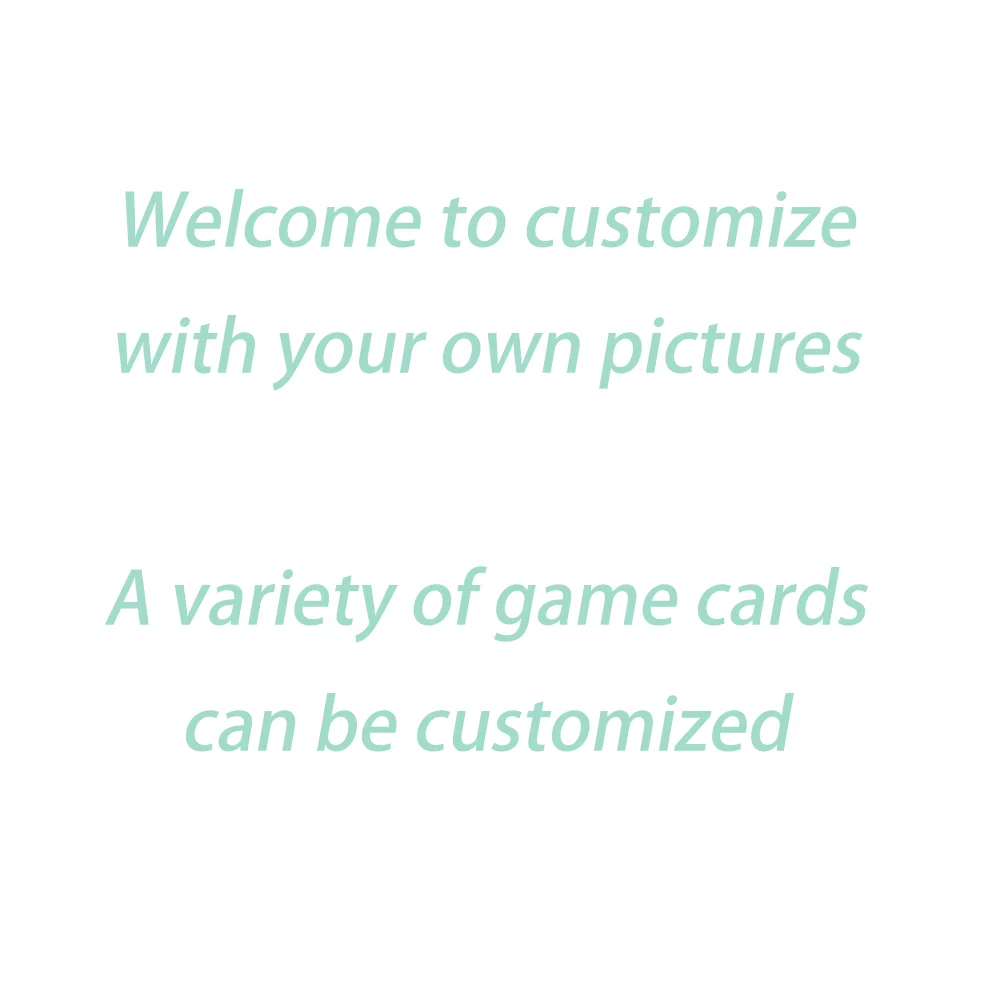 Le carte personalizzate tra cui le carte da gioco olografiche/non olografiche/regolari sono disponibili per la personalizzazione basate sull'immagine fornitura