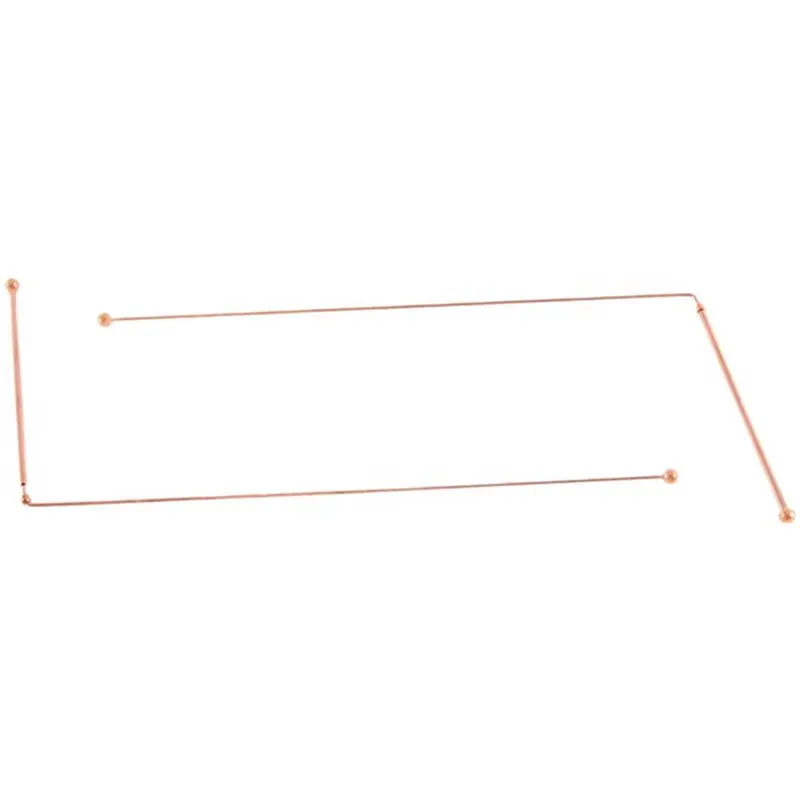 A27F-9Pair Copper Dowsing Rods Spiritual Divining Rods Flexible Copper Rod Dowsing Spirit Rods For Detect Gold,Divining Water
