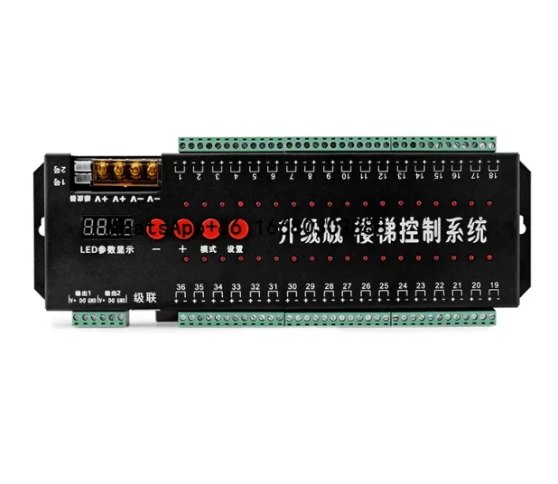 

DC5V-24V 36CH Human Body Sensor Smart Stair Light Controller Support 800pixels Digital Strip Automated Control Switch
