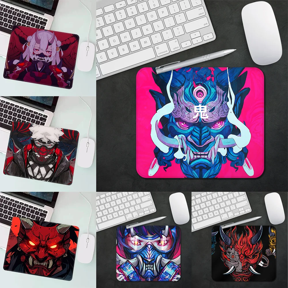 Oni-Gaming Mouse Pad, XS Pequeno Mousepad para PC Gamer, Decoração Desktop, Tapete do rato do escritório, Tapete Deskmat