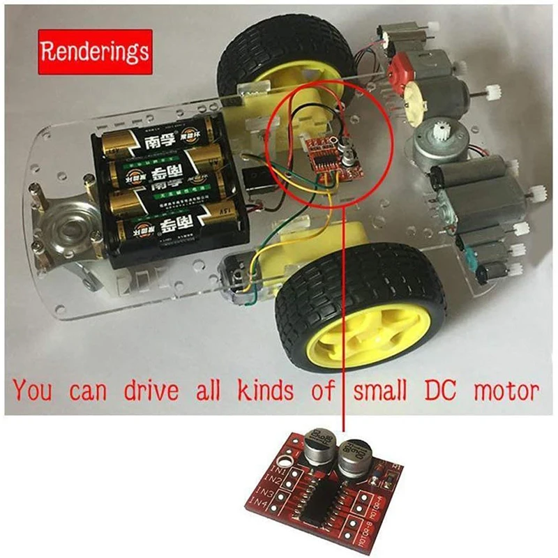 L298N โมดูลบอร์ด L298N stepper มอเตอร์สมาร์ทรถหุ่นยนต์ breadboard peltier High Power L298 DC Motor Driver สําหรับ arduino
