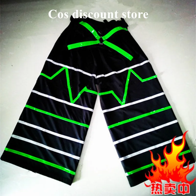 Cool Stripe Pattern Ghost Dance Pants Ghost Dancing Pants Luminous Reflective Pants Dancing Straight-leg Trousers for Men Women