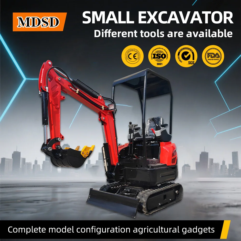 L'ultima miniescavatore Epa Euro 5 da 0,8-3 tonnellate può essere personalizzata utilizzando una varietà di accessori per miniescavatori cingolati