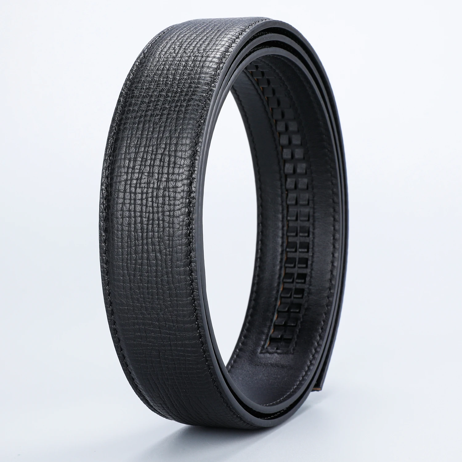 genuine-leather-belt-men's-flat-pattern-headless-buckle-pure-waist-belt-casual-fashion-decorative-surface-pressed-flower