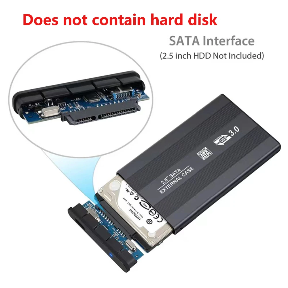 2.5-inch USB3.0 external removable hard disk box SATA serial port notebook HDDS aluminum alloy solid-state disk box