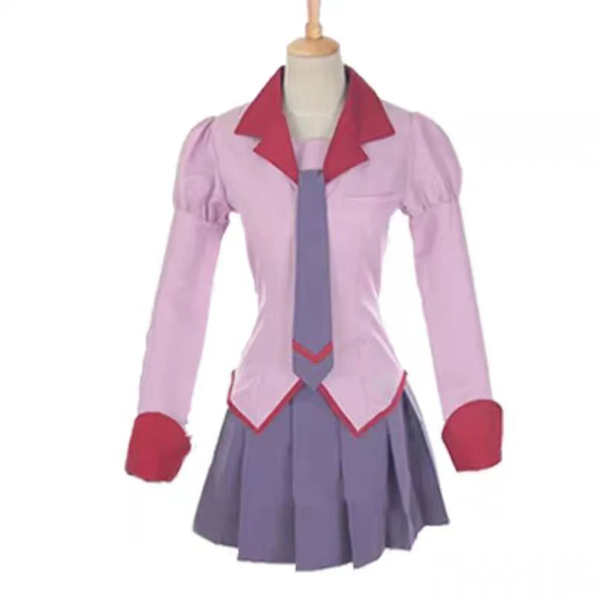 

Senjougahara Hitagi Cosplay Hanekawa Tsubasa Costume Party JK Uniform Full Set Female Halloween Outfits