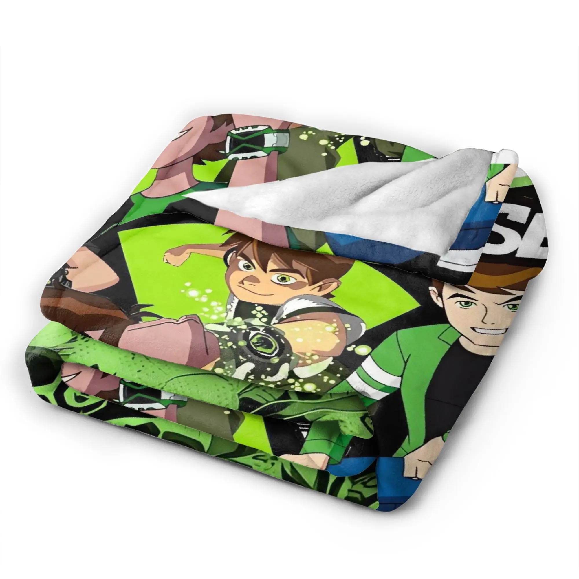 Super Warm BlanketsGirls Boys Travel Ben 10 Omnitrix Bedding Throws  Flannel Bedspread For Home Decor Funny Sofa Bed Cover