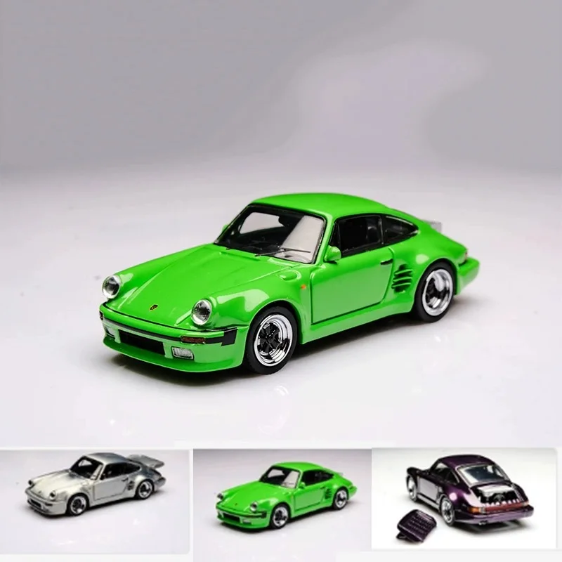 

Master 1:64 Porsche 911 930 Turbo Bayshore Blackbird Apple Green alloy car model