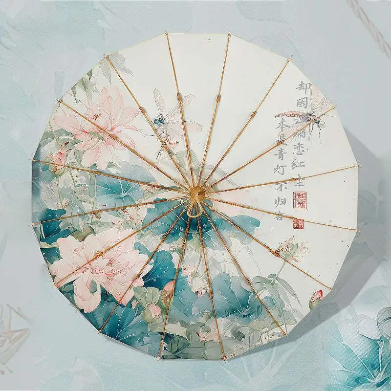 

Зонт для сада и дома с цифровой печатью, полностью алюминиевая рама, водонепроницаемый, с защитой от солнца и дождя, с пейзажным рисунком