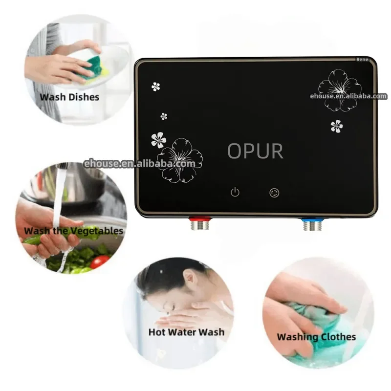 For OPUR 3.5KW-6KW 220V Touch Control High Quality Instant Water Heater Electric Water Heater