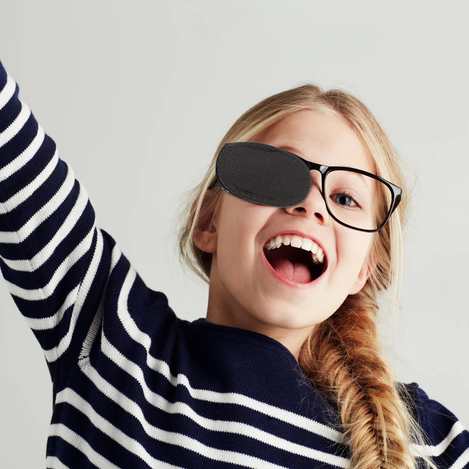 

18 Pcs Amblyopia Eye Patches Kids Pediatric Goggles Covers Glasses Non-woven Fabric Pad Adhesive Child Comfortable Breathable