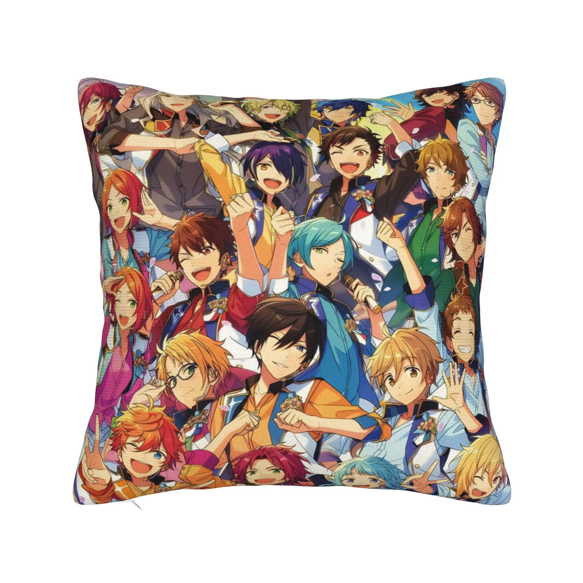 E-Ensemble-Stars Pillowcases Merchandise Printed Cushion Cover Decoration  Throw Pillow Case Cover Home Multi-Size