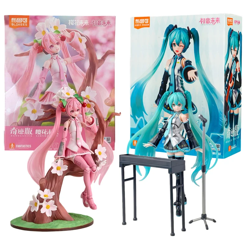 

Blokees Hatsune Miku, строительный блок, мультяшная аниме, сборная фигурка, игрушка из ПВХ, детские игрушки, коллекция кукол, фигурки, подарок