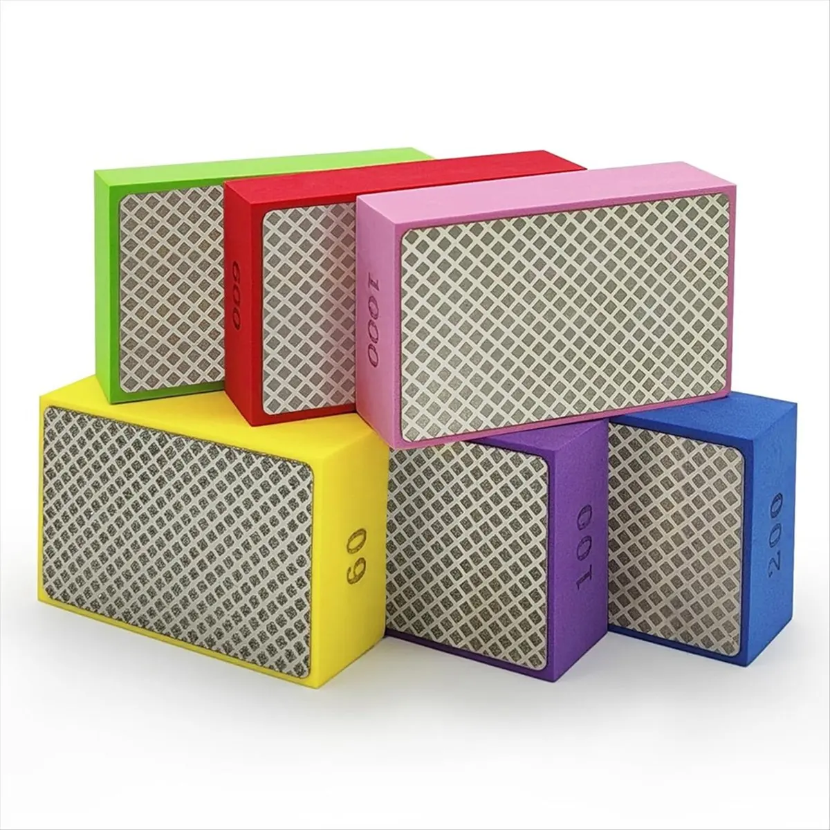 AB09  Polishing Pads, Sand Blocks for Tiles, Marble and Metal, 60 , 100 , 200 , 400 , 600 , 1000