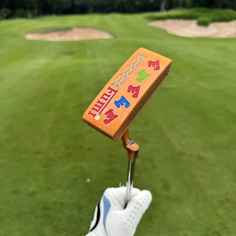 

Right-Handed Men's Putter - Milling Surface，34-35 Inch Precision Cast Aluminum Alloy，Steel Rod Body，S-Flex，Belt PU