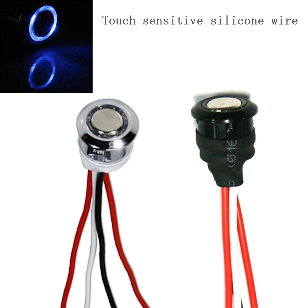 Atenuador LED empotrado con Sensor táctil, tira de línea de silicona regulable, iluminación automática para armario, estantería