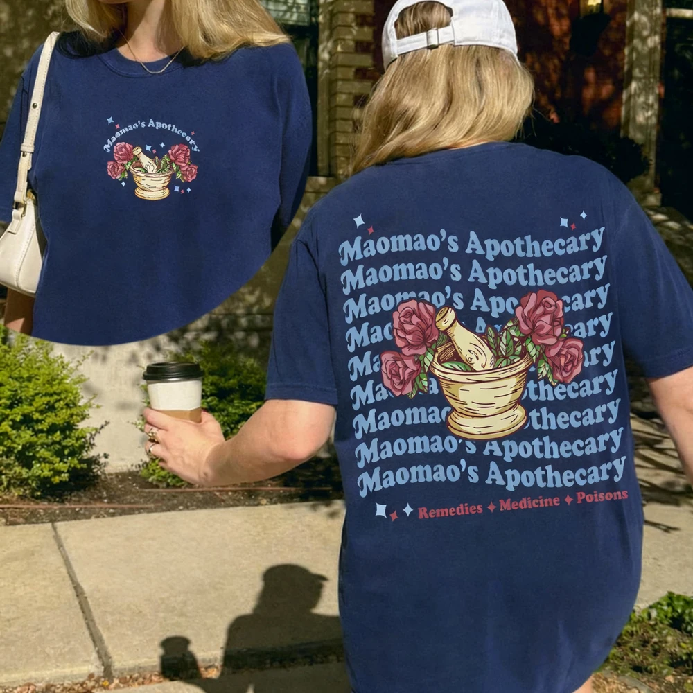 Women Cotton T Shirt Mao Mao's Apothecary Kawaii Shirt Cute Anime Graphic Tee Aesthetic Witchy Apparel Fashion Crop Tops