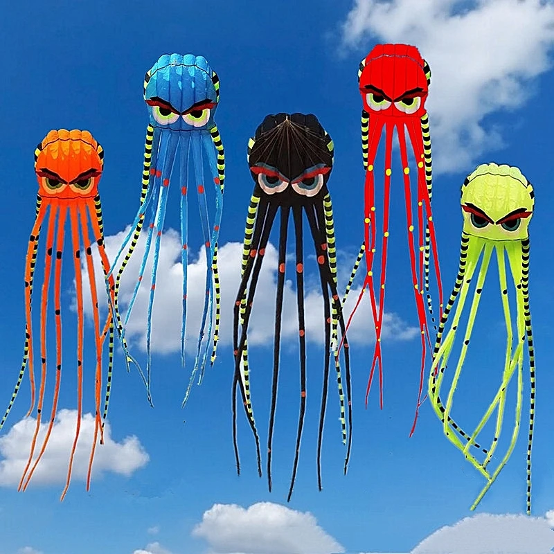 Ancient Octopus kite giant kite adults 3d kites windsurf wind kite children inflatable toys Toys for boys string volantines	fun