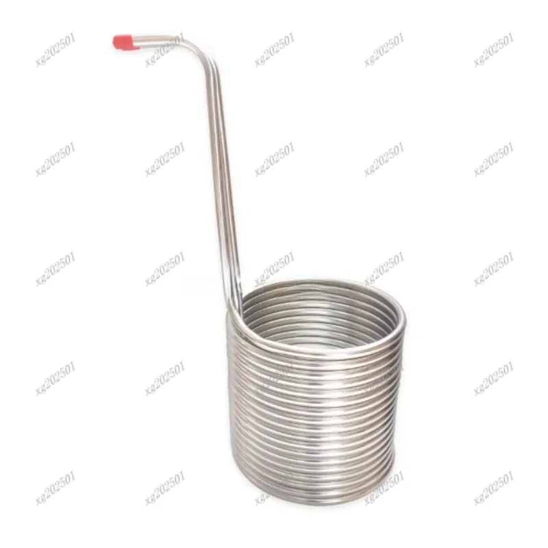 Stainless Steel Beer Cooling Coil Home Brew Fast Cooling Beverage Chiller Accessory 1/2'' Female NPT Ends Soda Refrigeration