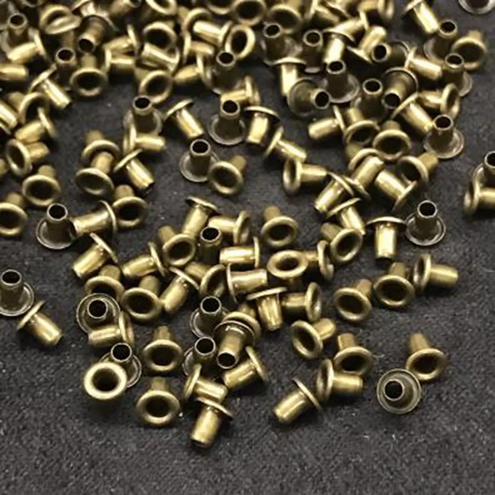 50PCS 1.5/2.0/2.5MM Mini Eyelet Buttons Metal Buckle Snap Buttons DIY Doll Belt Buckles Bag Shoes Clothes Sewing Accessory