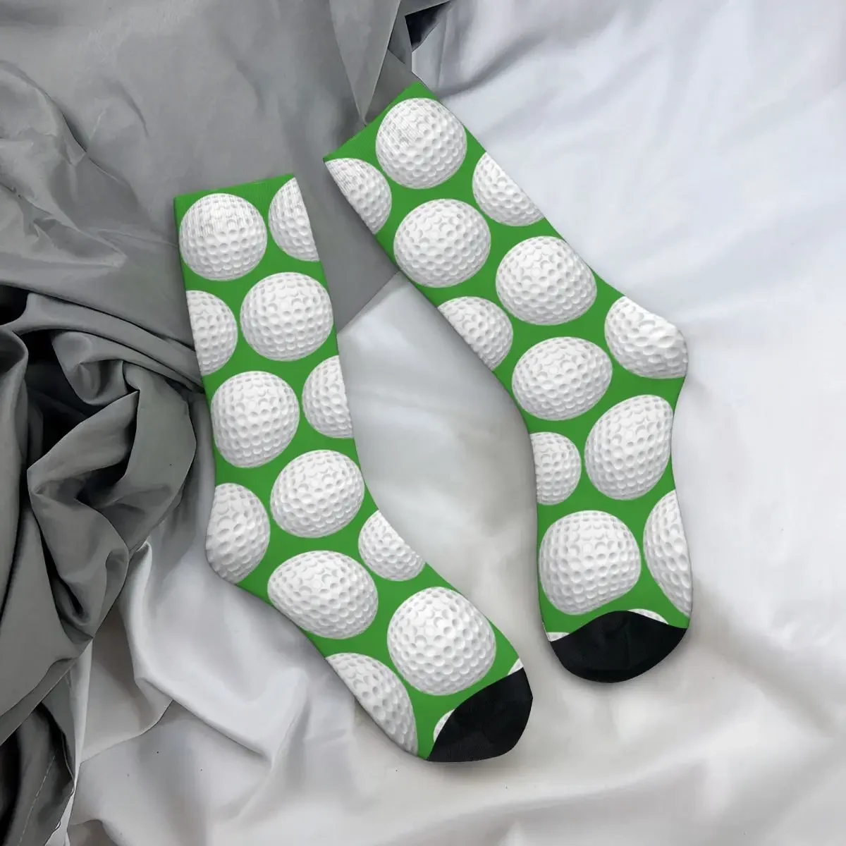 Golf Ball Socks Harajuku Super Soft Stockings All Season Long Socks Accessories for Man's Woman's Gifts