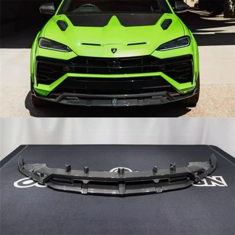 For Lamborghini URUS SE Real Dry Carbon Fiber Front Lip Front Bumper Lower Lip Under Car Accessories Body Kit