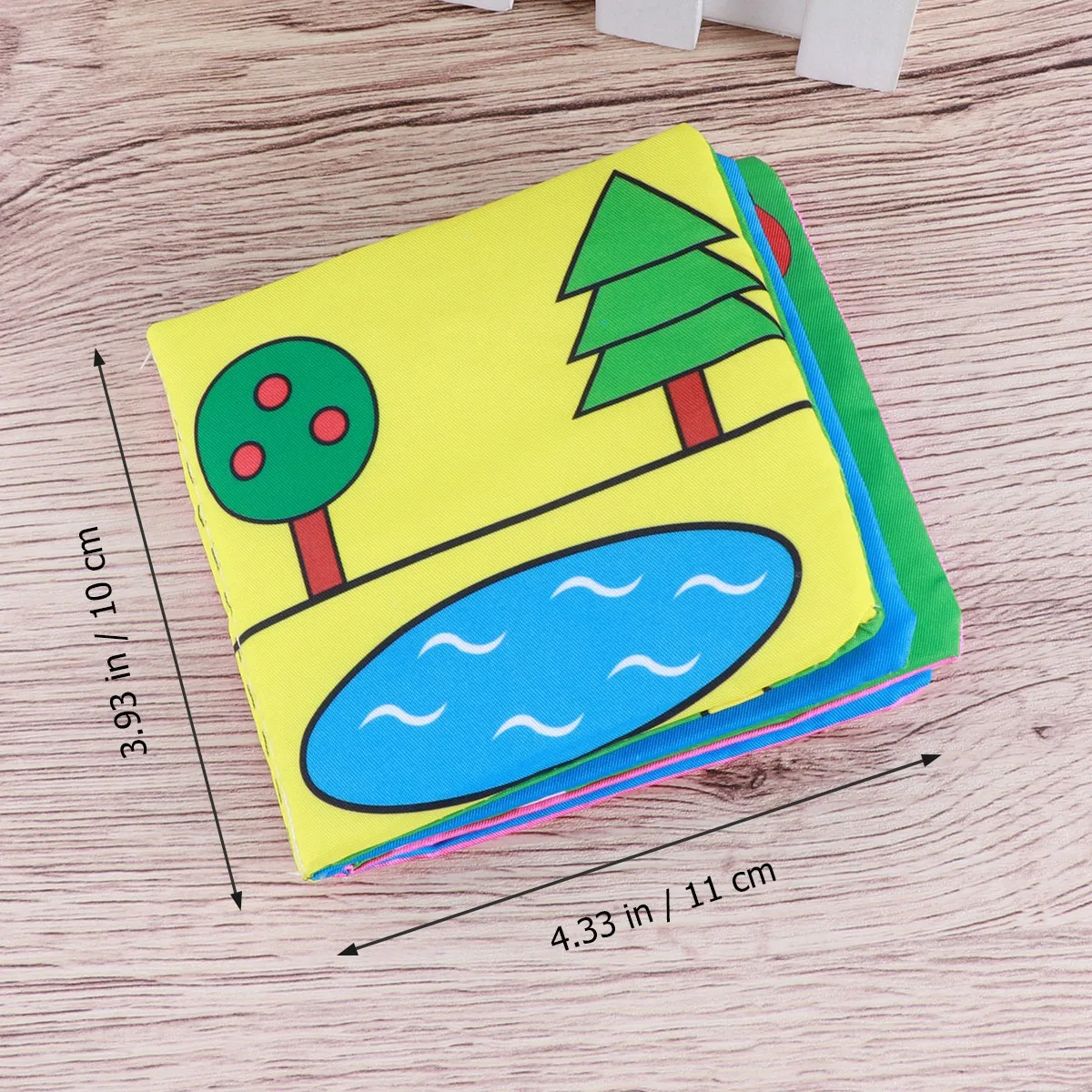 Książeczki materiałowe dla niemowląt Wczesna edukacja Grafika edukacyjna Specjalny projekt materiału Kolorowe zdjęcia Czas przytulania