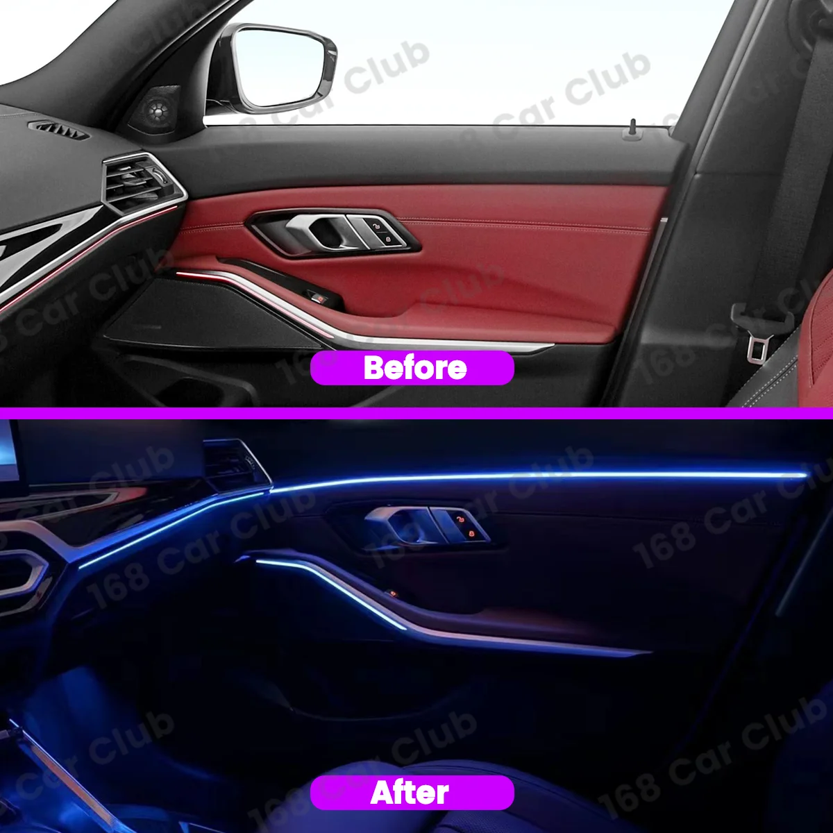 LED Door 11 Colour Ambient Lights For BMW G20 G21 G22 G26 G80 G82 M3 M4 New 2/3/4 Series Car Auto Interior Decorative Lamp Refit