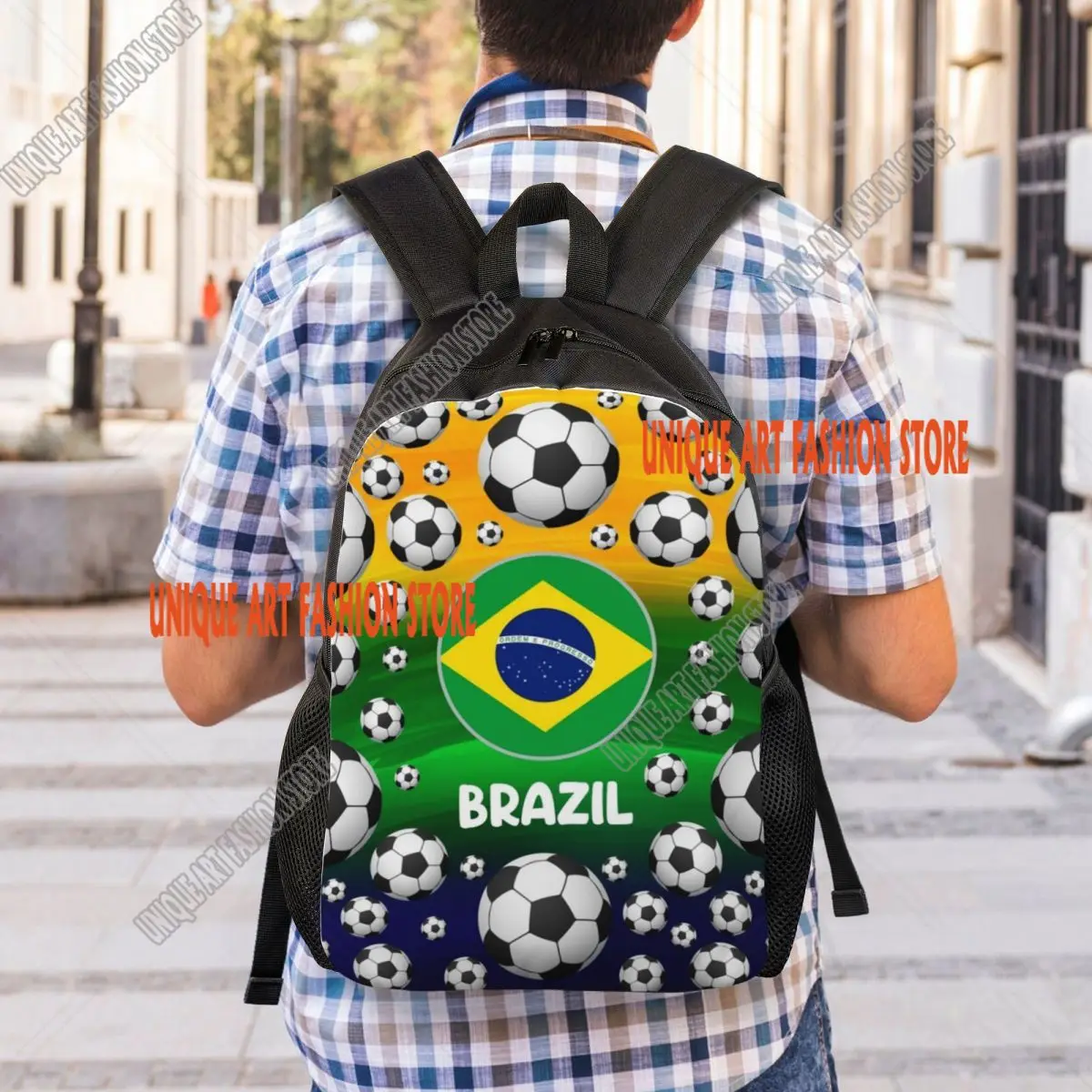 كرة القدم كرة القدم حقيبة السفر الرجال النساء مدرسة كمبيوتر محمول الكتب كلية الطالب Daypack حقائب