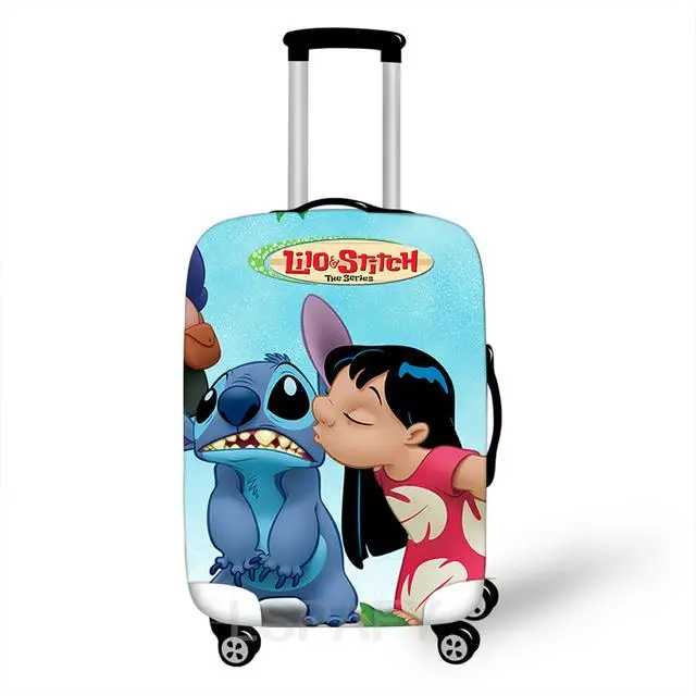 18-32 Inch Disney Lilo Stitch Elastic Thicken Luggage Suitcase Protective Covers Protect Dust Bag Case Cartoon Travel Cover