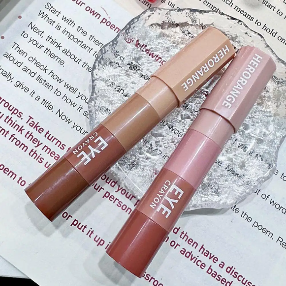 Impermeável Pearlescent Sombra Highlighter, Glitter Pen, Eyeliner Stick, Lasting Eyes Maquiagem, Pe S5Y8, 4 em 1