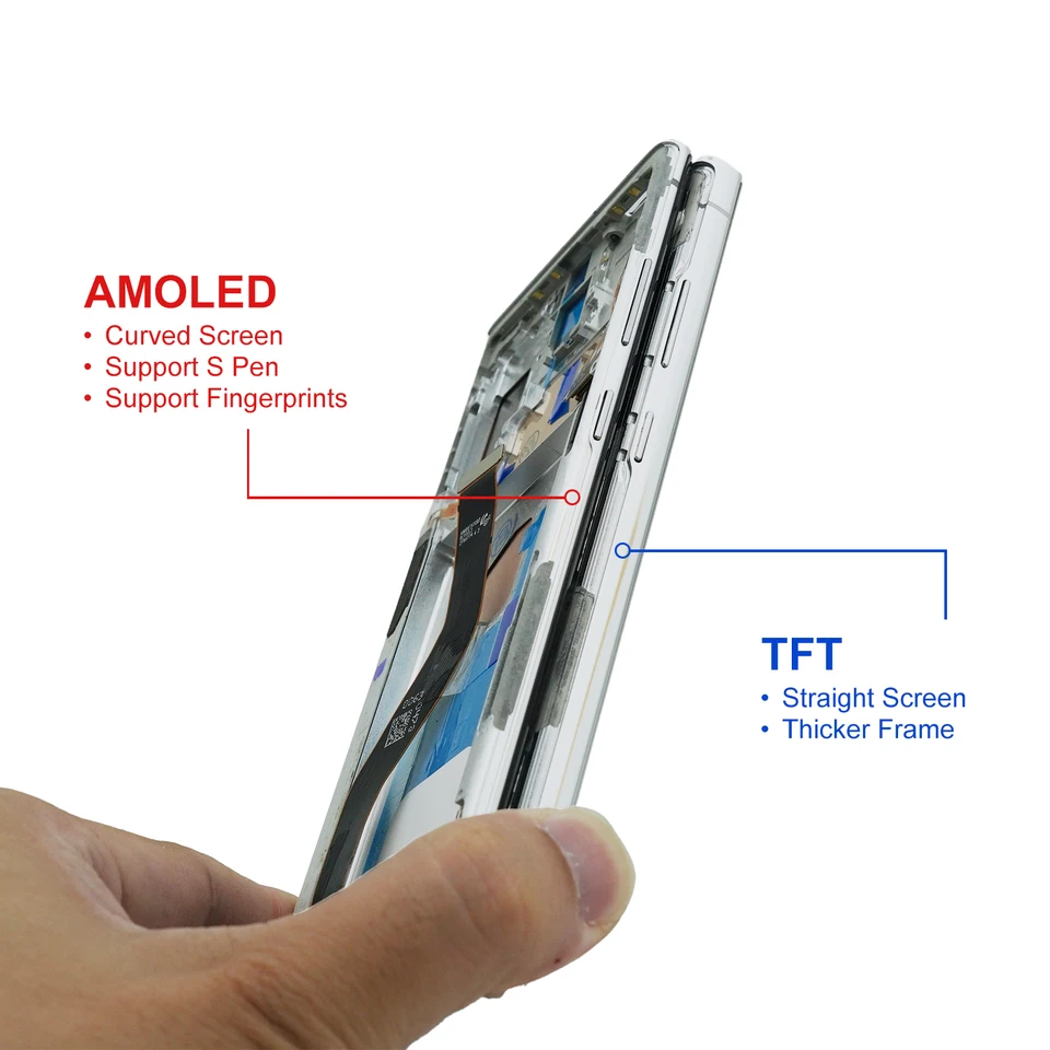 Ensamblaje de pantalla LCD AMOLED Note10+ para Samsung Galaxy Note 10 Plus N975F N975F/DS, pantalla táctil digital reemplazo 3