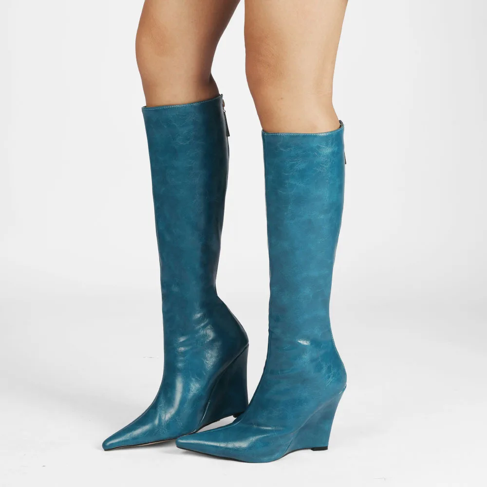 Faux Leather Wedge … - image