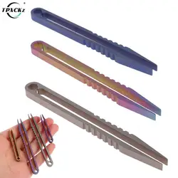 TC4 Clip Titanium Tweezers Pick Up Clamping EDC Multipurpose Gadget Professional Camp Outdoor Pocket Maintenance Tool