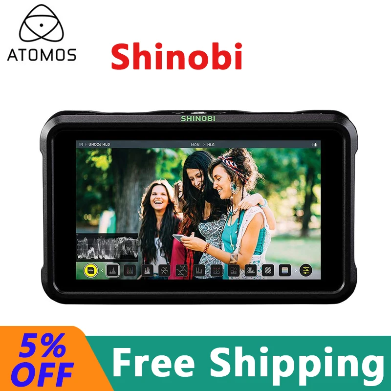 Atomos Shinobi Monitor 5-inch HDMI 4K HDMI Cable - Compatible, and HD video input Atom HDR Display 5.2