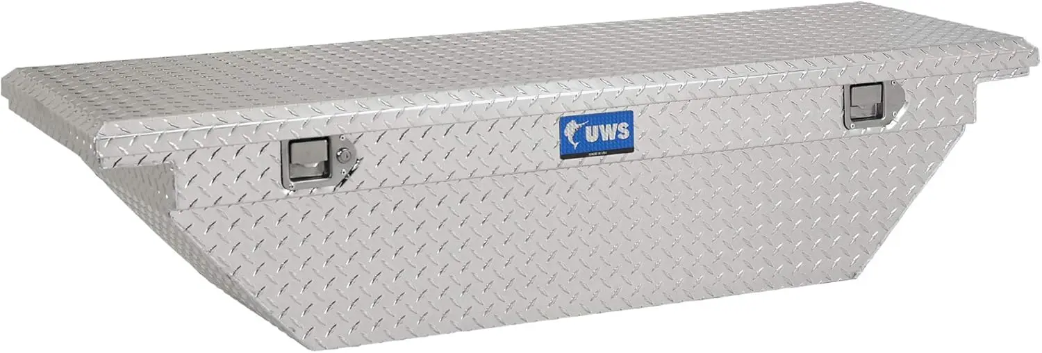 EC10421 69-Inch Heavy-Wall Aluminum Angled Truck Tool Box with Low Profile, RigidCore Lid