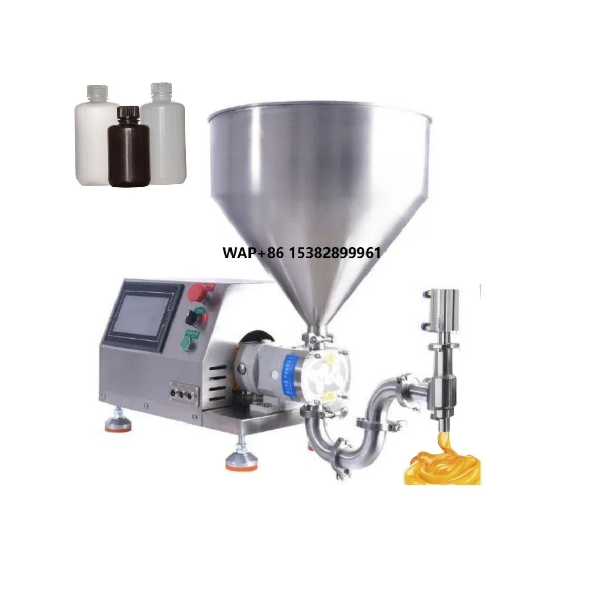 ZOSN Small Semi Automatic Manual Filler 5ml - 5000ml Cosmetics Lotion Cream Viscous Liquid Oil Gear Pump Filling Machine